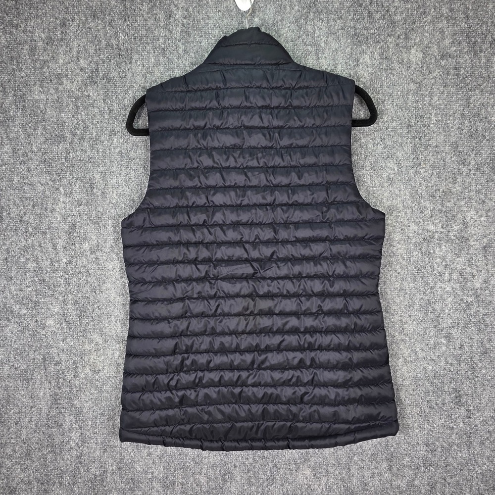 Eddie Bauer Puffer Vest Women Small Black Packable Quilted APEX Logo Utility - Picture 7 of 13